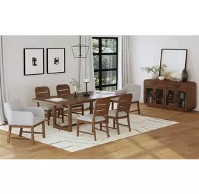 Thorin Light Gray Upholstered Dining Chair Set of 2