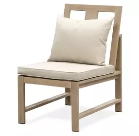 Bordeaux Natural and Beige Outdoor Side Chair Set of 2