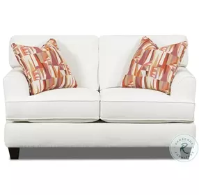 Spencer Comrade Snow Flared Arm Loveseat