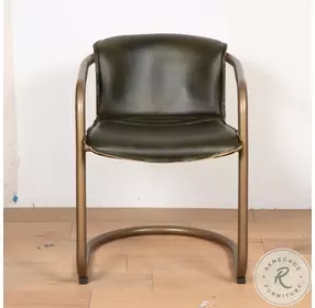 Chiavari Emerald Green Leather Dining Chair Set Of 2