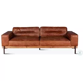 Chiavari Vintage Cognac Leather Sofa