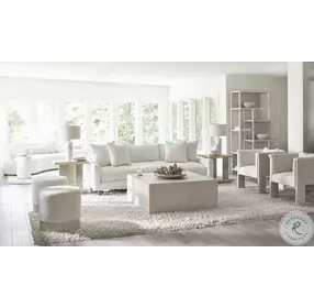 Solaria Dune And Shiny Nickel 24" Side Table