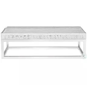 Arctic Clear And Polished Stainless Steel Occasional Table Set