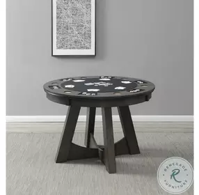 Princeton Gray Round Game Table