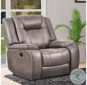 Finn Desert Taupe Performance Fabric Glider Recliner