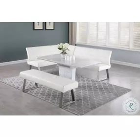 Gwen White Nook Bench