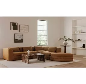 Rosa Rosso Rectangular Marble Top Coffee Table