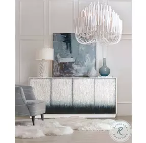 Mediterranean White TV Stand