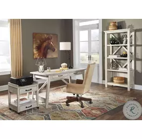 Carynhurst Whitewash Printer Stand