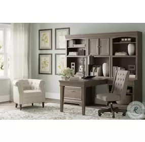 Janismore Weathered Gray Bookcase