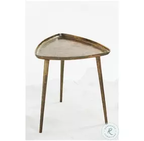 Buckley Antique Dark Brass End Table