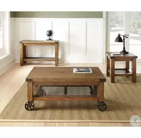 Hailee Industrial Sofa Table