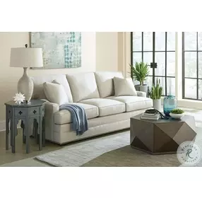 Hidden Treasures Gray Hex End Table