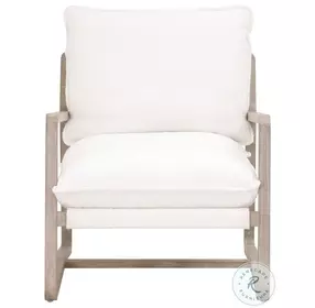 Hamlin Performance Boucle Snow And Natural Gray Club Chair