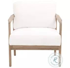 Harbor LiveSmart Peyton Pearl And Smoke Gray Oak Club Chair