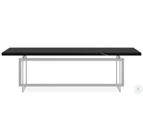 Wish You Were Here Nero Marguia And Lightly Brushed Chrome Dining Table