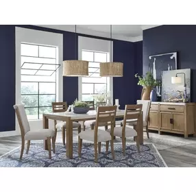 Plum Creek Gray Upholstered Ladder Back Side Chair Set of 2