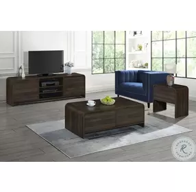 Mara Walnut 1 Drawer End Table