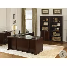 Huntington Club Vibrant Cherry 3 Piece Bookcase