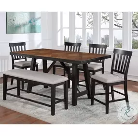 Halle Oatmeal Counter Height Bench