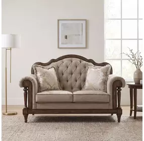 Heath Court Brown 68" Loveseat