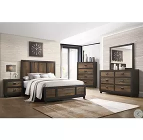Harrison Dark Chocolate King Panel Bed