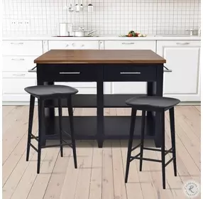 Hilton Black Counter Height Stool