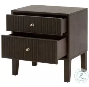 Highland Dutch Brown Oak 2 Drawer Nightstand