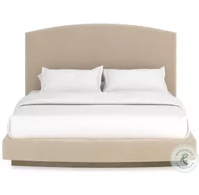 Artois Pumice Upholstered King Platform Bed