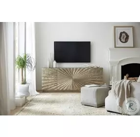 Melange German Silver Big Bang 78" TV Stand