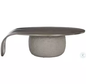 Kaori Graphite And Sand Grey Cocktail Table