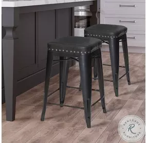 Hank Granite Counter Height Stool Set Of 2