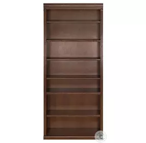 Huntington Oxford Distressed Burnish 7 Shelf 84" Bookcase
