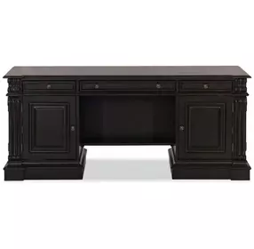 Telluride Black Computer Credenza