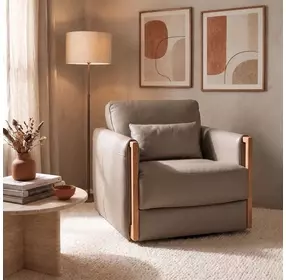 Horizon Miami Truffle Leather Swivel Chair