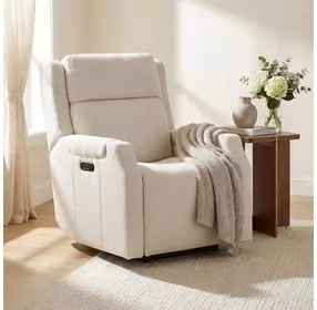 Nelson Wayfarer Frost Zero Gravity Power Recliner with Power Headrest And Lumbar