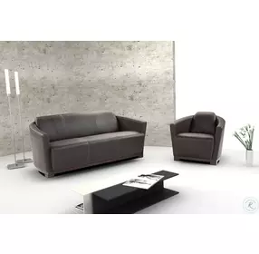 Hotel Black Italian Leather Chair