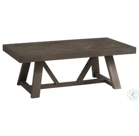 Hearst Reclaimed Chevron 52" Occasional Table Set