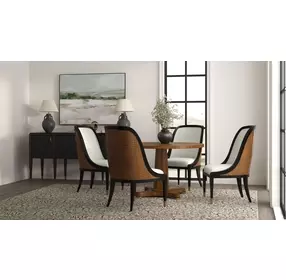 Eave Black Marble Top 4 Door Sideboard