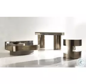 Jacopo Bronze And Kona Cocktail Table