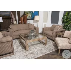 Hudson Ferry Brown Diamond Quilted Chair And A Half