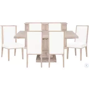 Hudson Natural Gray 44" Square Extendable Dining Table