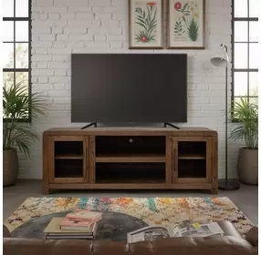 Haven Oak Bourbon 65" TV Stand