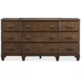Canehurst Spiced Rum 9 Drawer Dresser