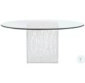 Arctic Clear Round Dining Table