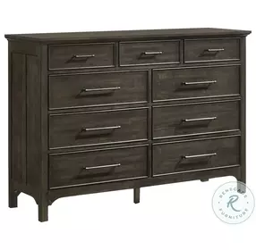 Hawthorne Burnished Clay 9 Drawer Dresser