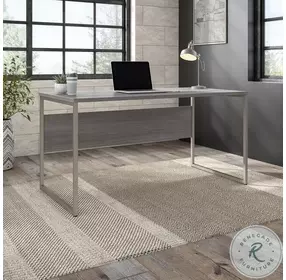 Hybrid Platinum Gray 60" Large Computer Desk