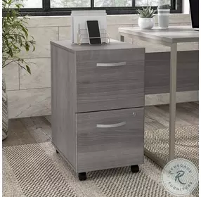 Hybrid Platinum Gray 2 Drawer Mobile File Cabinet