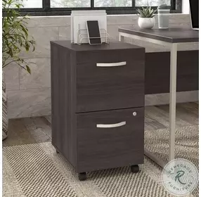 Hybrid Storm Gray 2 Drawer Mobile File Cabinet