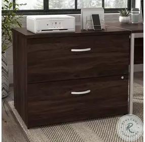 Hybrid Black Walnut 2 Drawer Lateral File Cabinet